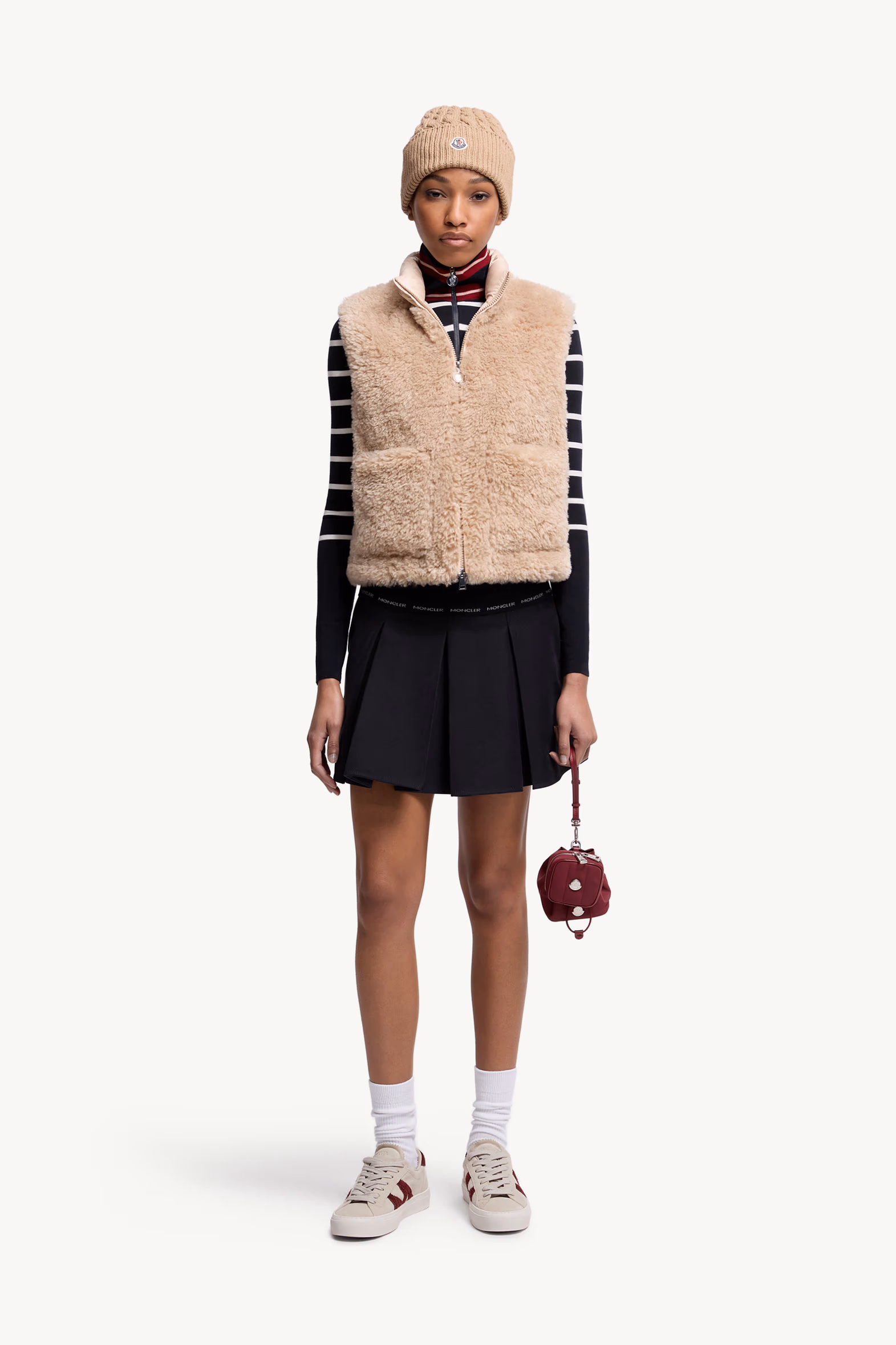 Planeze Teddy Down Vest Women Beige Moncler 0